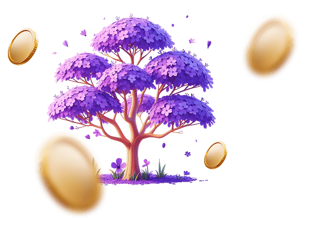 Kiri tree with coins